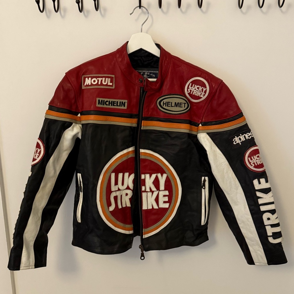 Vintage Leather Lucky Strike Jacket